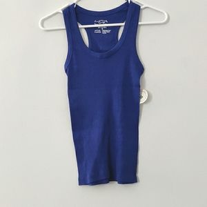 RIBBED BLUE TANK TOP SIZE MEDIUM
